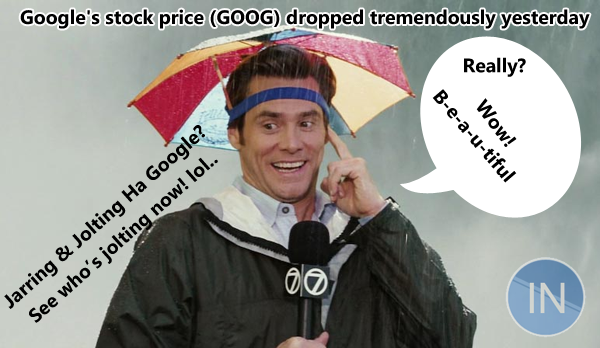 Google shares drop